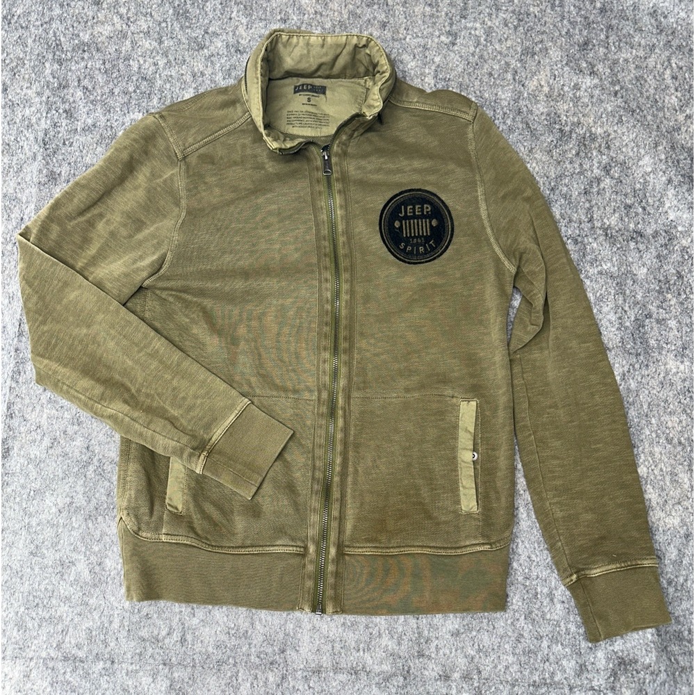 Jeep Spirit ‎ Zip Hooded Jacket Small Full Zip, Large Logo Stitching (2U-12) - Picture 2 of 11